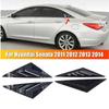 For Hyundai Sonata 2011 2012 2013 2014 ABS Plastic Rear Window Quarter Louver Cover Side Vent Trim Car Adhesive Accessories