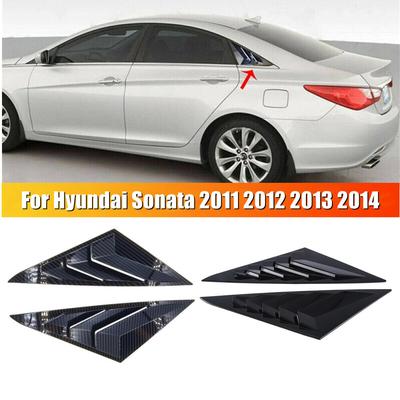 Für Hyundai Sonata 2011 2012 2013 2014 ABS-Kunststoff Heckfenster Vierteljalousie Abdeckung Seitenlüftung Verkleidung Auto Klebe Zubehör