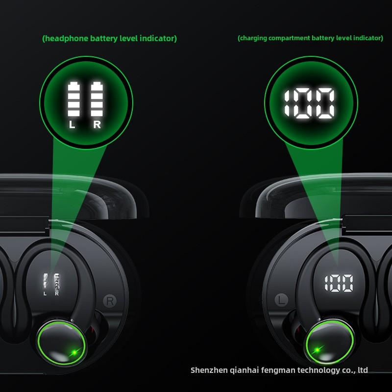 2025 Private model new tws wireless sports headphones Hanging ear ENC double label noise reduction waterproof cycling Bluetooth