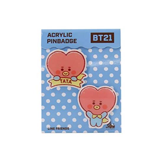 Solomon Trading Co., Ltd. Solomon Trading BT21 Acrylic Pin Badge Co., Ltd. (TATA) WAPB-BT21-TT