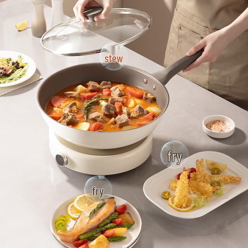 Cui Da Huang CJ32CG 32cm Ceramic Non-stick Wok