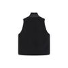 Li Ning Badfive Color Block Stand Collar Fleece Loose Knit Vest Men vest Black AMDT025-3