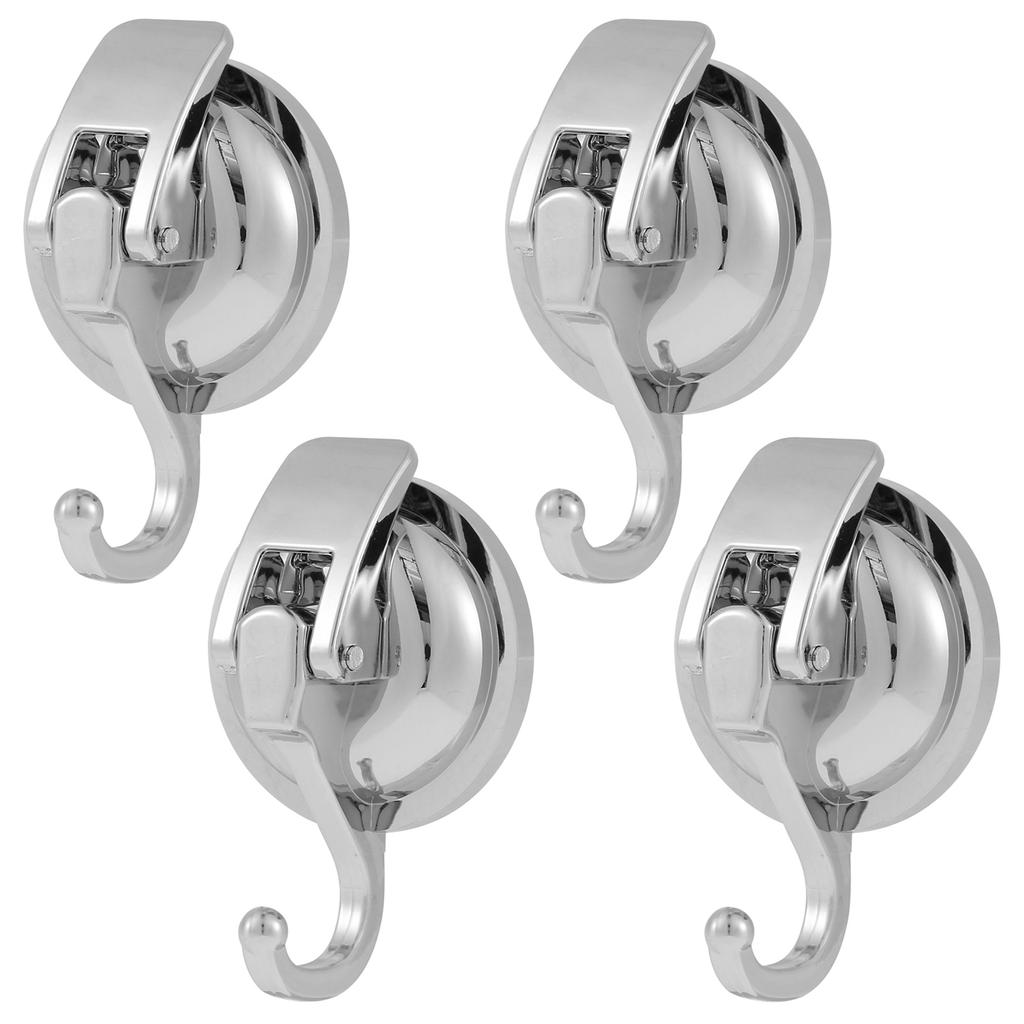 2Pcs Suction Cup Hooks for Shower Heavy Duty Vacuum Shower Hooks for Inside Shower Super Suction for Kitchen Bathroom Restroom
