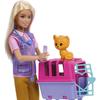 Barbie-sauvetage d’animaux-coffret poupée blonde et accessoires hrg50