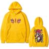 Anime Demon Slayer Akaza Eyes Graphic Hoodie Men Women Clothing Casual Vintage Pullover Male High Quality Hoodies
