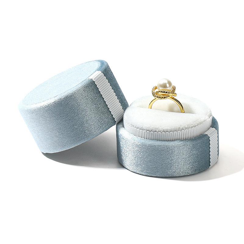 Nouveau produit transfrontalier petite boîte à bijoux, boucles d'oreilles, bagues en diamant, boîte à bagues, boîte d'emballage à bijoux cylindrique, Amazon