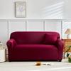 Weinrot Polyester Sofabezug, Elastischer Universeller 1-teiliger Spandex Couchbezug Couchschutz für Zuhause Hotel Wohnzimmer