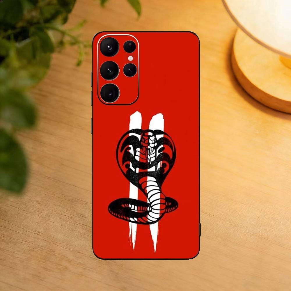 C-Cobra Kai Snake Phone Case For Samsung S25,S24,S21,S22,S23,S30,Ultra,S20,Plus,Fe,Lite Black Shell