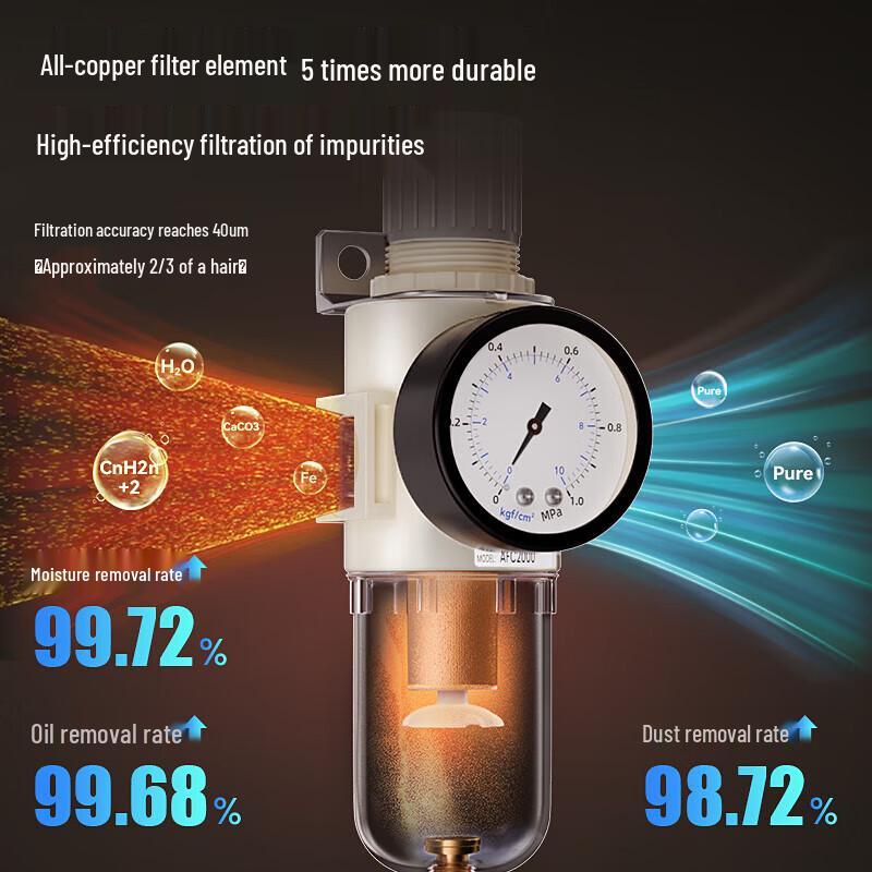 Richiang AFC2000 Air Filter Oil-Water Separator Combo CN Plug (adapter Included)