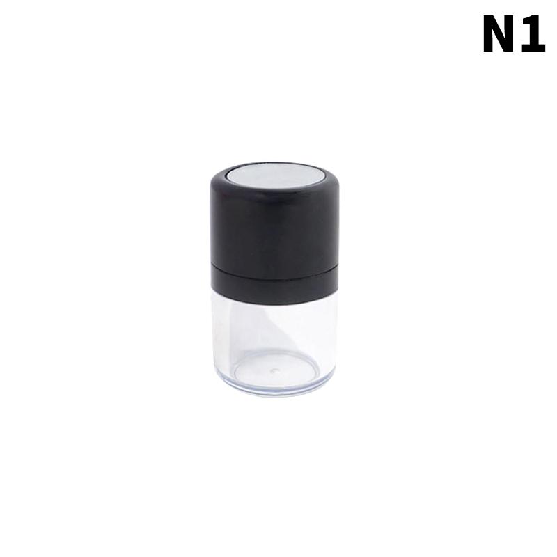 Portable Loose Powder Box With Mirror Travel Powder Case With Mushroom Sponge Puff Cosmetic Case Blusher Powder Jar Container