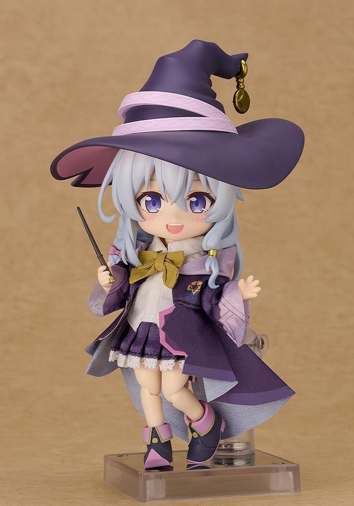 GOOD SMILE COMPANY Nendoroid Wandering The Journey of and Plastic Painted Movable Figure Doll Witch Elaina, Cloth, Magnet,