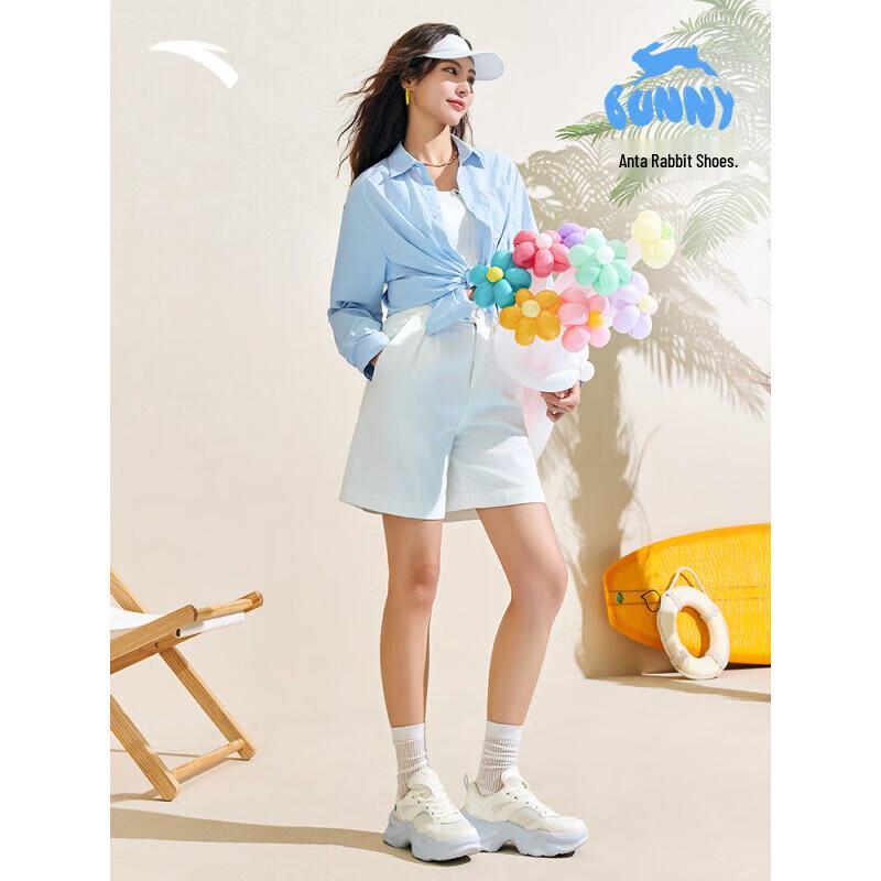 ANTA Women's Rabbit Thick-Soled Casual Sport Shoes