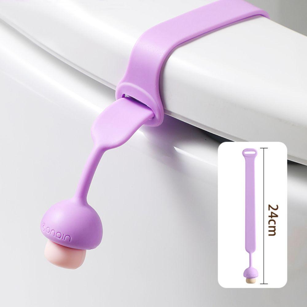Silicone Toilet Seat Cover Lifters Portable Touch Free Toilet Lid Lifter Handle Durable Mushroom Shape Toilet Seat Pad Lifter