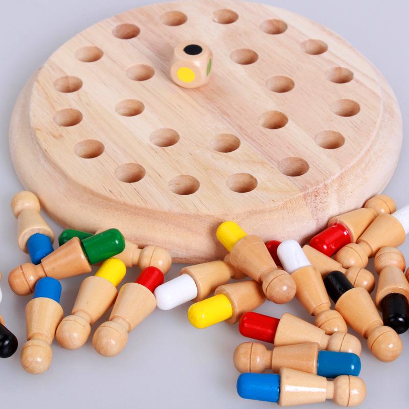 Children's Wooden Memory Game: Educational Parent-Child Interactive Toy for Observation and Concentration Training
