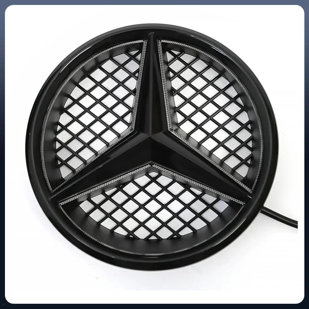 2025 Horké Pro Mercedes Benz Stříbrné A Černé OE LED Podsvícené Logo Hvězda Na Přední Mřížku Auta Pro Mercedes Benz W