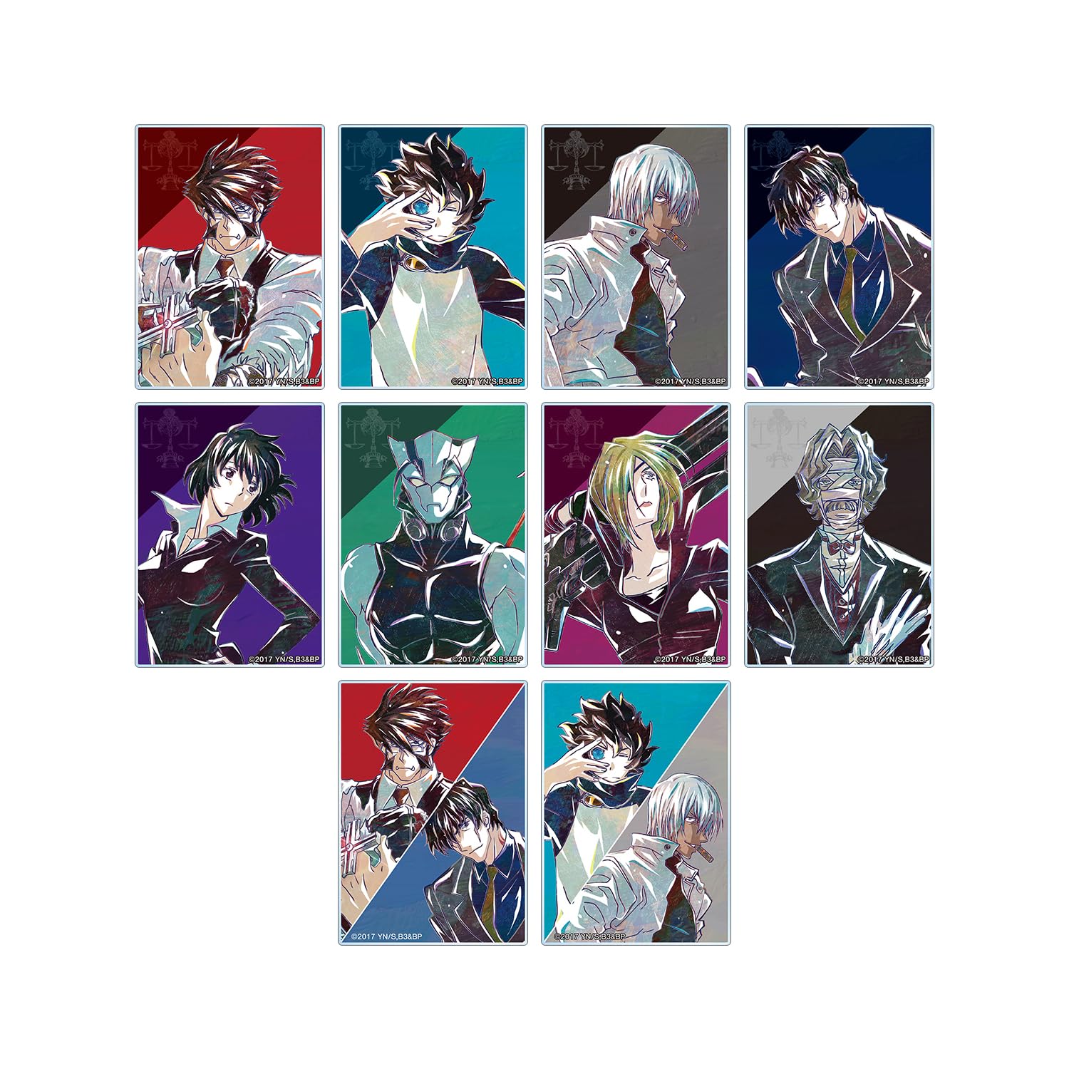 

TV Anime Blockade Battlefront Trading Ani Art 4th Series Acrylic Cards Box of 10 Blood & Beyond