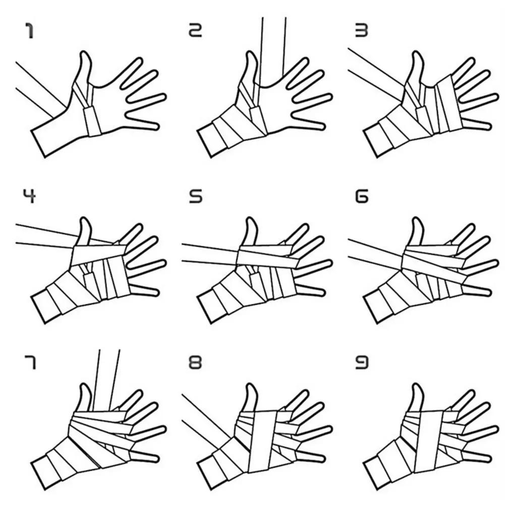 Cotton Boxing Bandage Hand Wraps Combat Protect Boxing Kickboxing Muay Thai Fighting Hand Strap Training Wrist Support