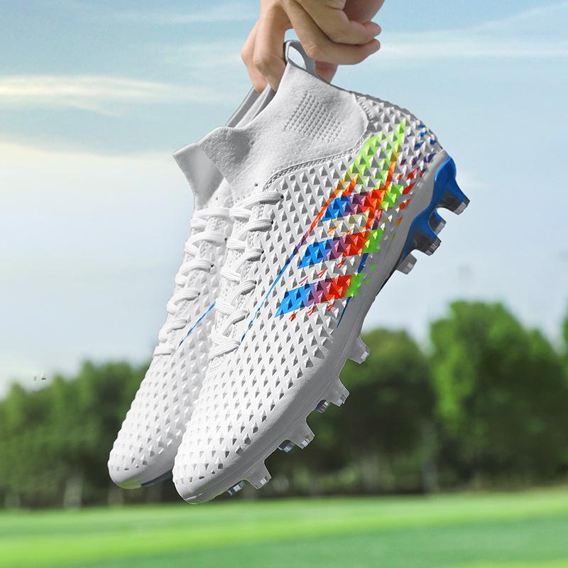 New high-top football shoes youth artificial turf long broken nails professional football shoes