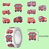 500 Cartoon Construction Vehicle Stickers for Kids - Fun DIY Stationery & Notebook Decor