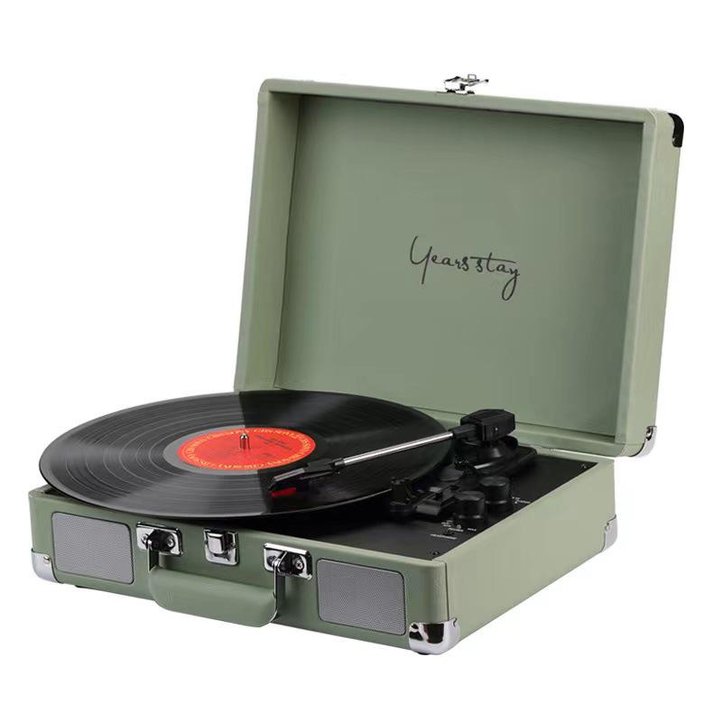 Portable Retro Bluetooth Vinyl Turntable and Multifunctional Speaker