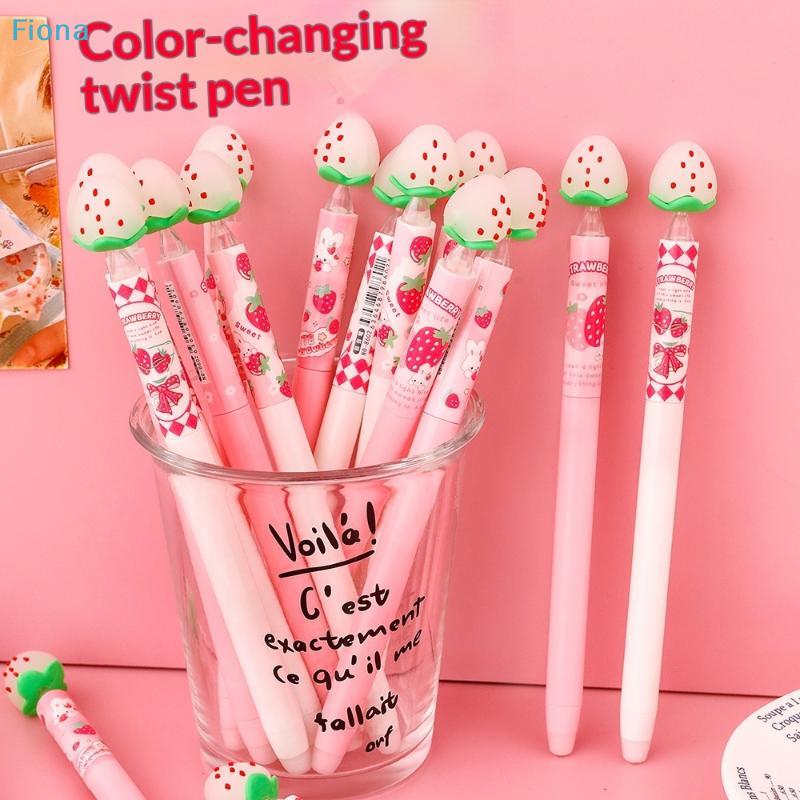 Strawberry Erasable Pen Light Absorption Color Changing Pen Light Absorption Color Changing Pen Office Supplies
