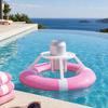 Floating Gyro Cup Holder, The Beer Buoy Floating Drink Holder, Anti Spill Gyro Can Holder, Pool Drink Float for 12oz Standard Cans, Floating Beverage