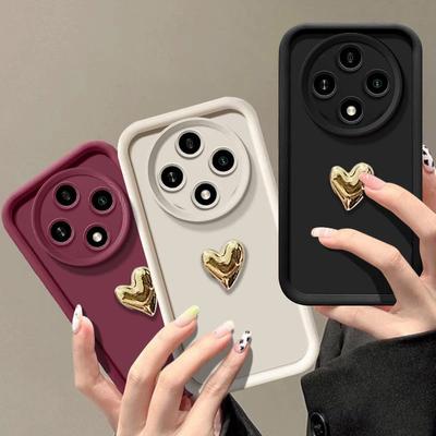 Luxus 3D Liebesherz Weiche Handyhülle für Xiaomi Redmi 14C 13C 12 12C 10 10A 10C 9A 9C A5 A3 A2 A1 Plus Mattes Silikon-Rückcover