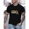 European Sizes Massachusetts Print T Shirt, Tees For Men, Casual Short Sleeve T-shirt For Summer