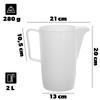 KADAX Plastic Jug with Handle 2L