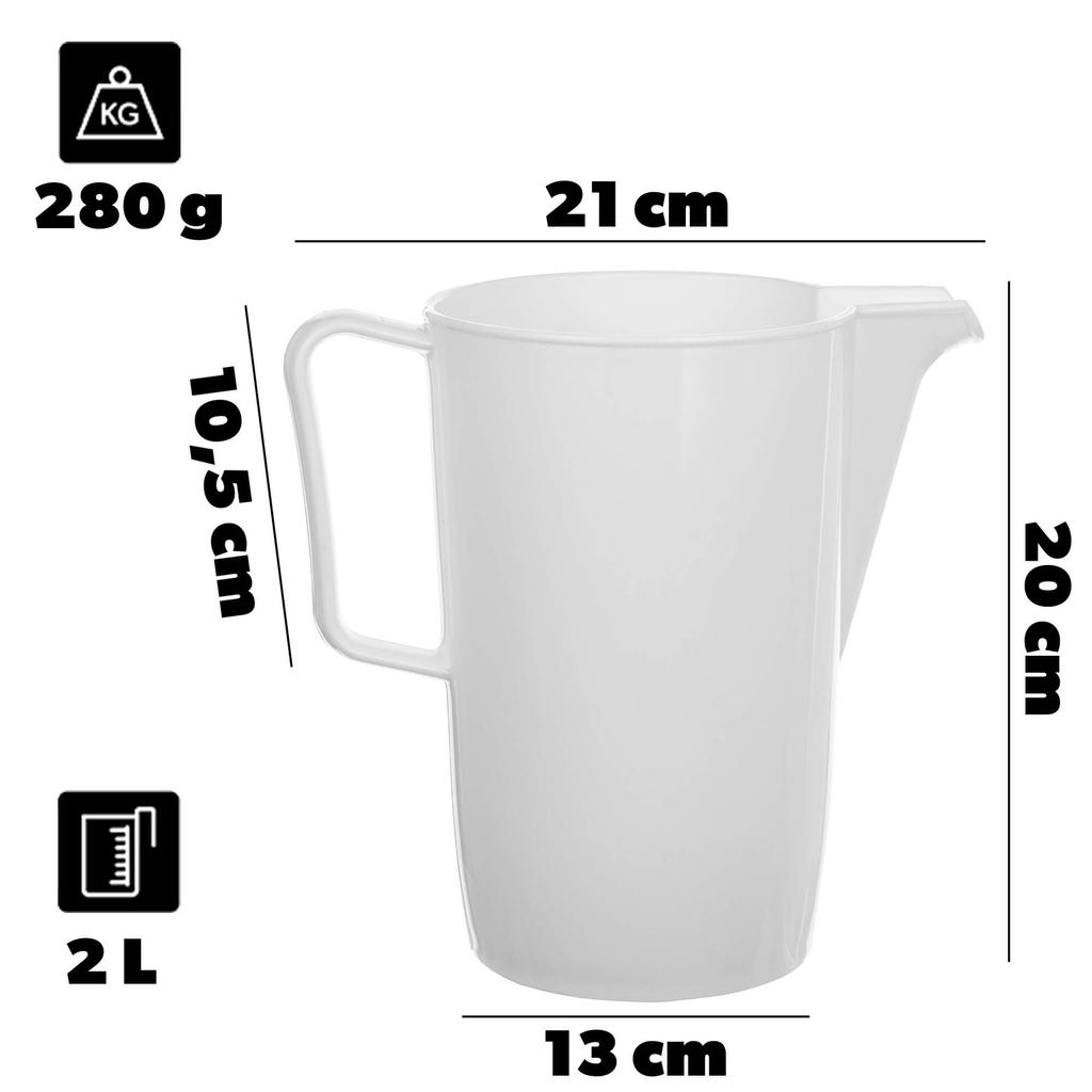 KADAX Plastic Jug with Handle 2L