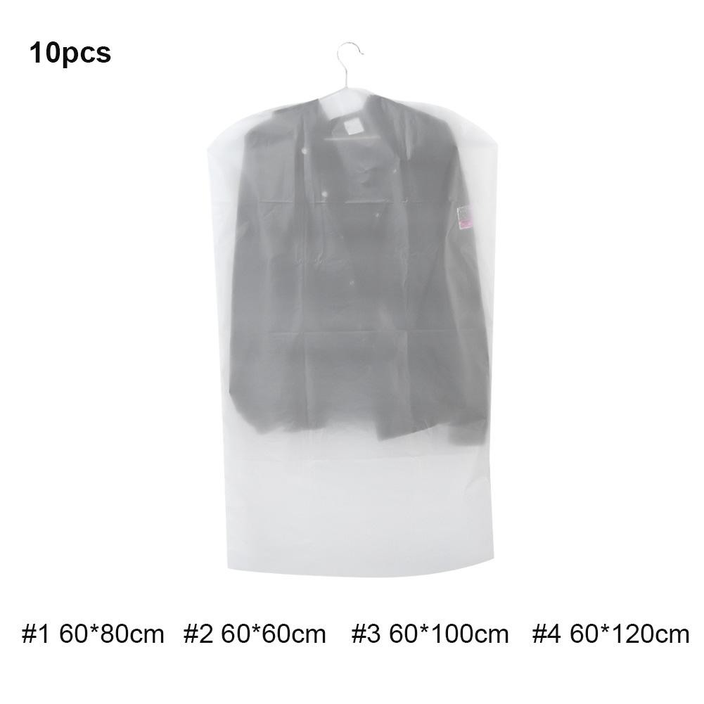 Hanging Clothes Garment Bag Translucent Suit Overcoat Clothes Dust Cover Storage Bag Clothes Dust Cover Garment Dust Cover