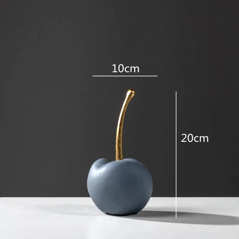 

For Resin Apple Ornaments Simulated Fruit Sculpture Blue Apple Lucky Fruit Decorative Figurines Home Decoration Accessories