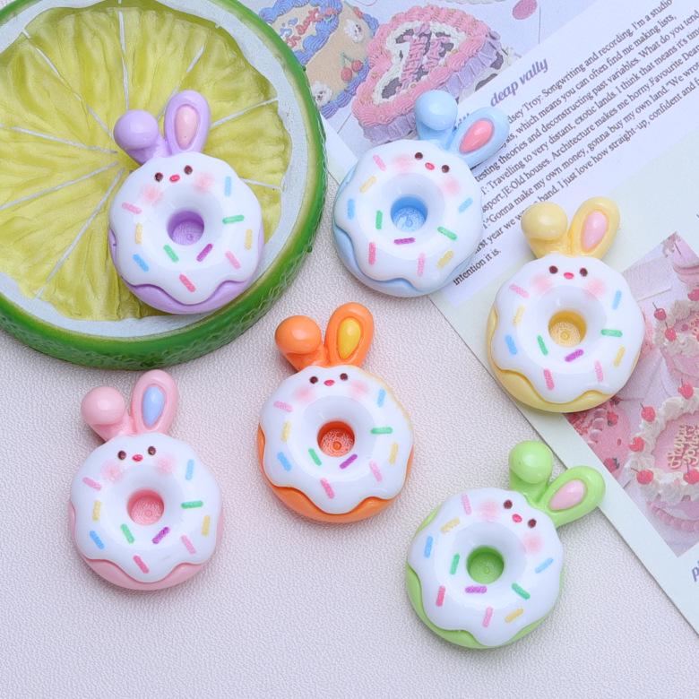 Colorful Bunny & Flower Resin Charms for DIY Crocs