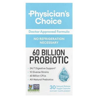 60 Billion Probiotic, 30 Delayed-Release Veggie Capsules