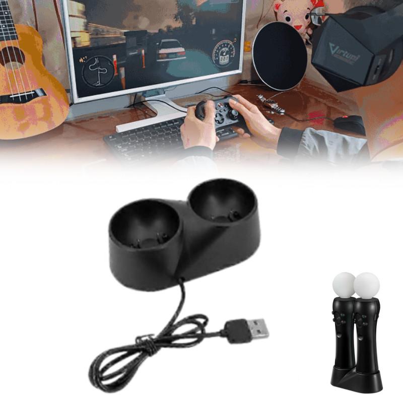 Ps4 Move Vr Motion Controllers Handle Seat Charger With Vibration Feedback Tool