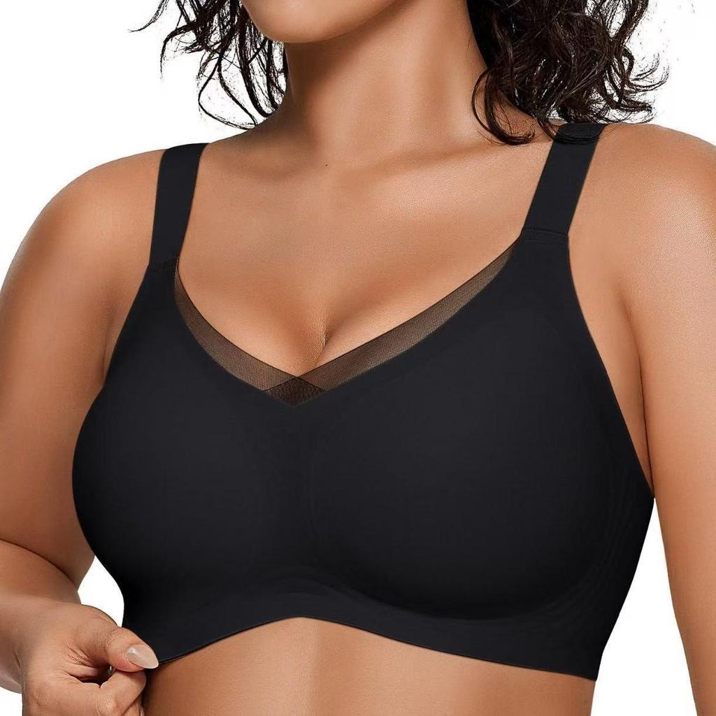 Seamless Wireless Push-up Bra for Plus Size Women - Adjustable and Comfortable Fit