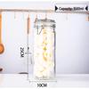 Round Glass Sealed Jar with Stainless Steel Clasp for Food Storage