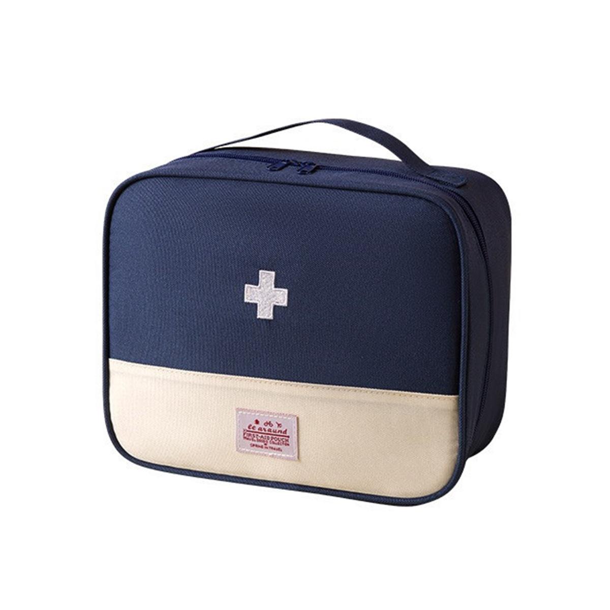 

New 1pc Large Capacity Medicine Bag Travel Portable Medical Bag Home Medicine Storage Bag Set Portable Outdoor First Aid Kit As picture
