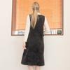 DURAN Corduroy Cargo V-Neck Fleece-Lined Dress Dtf3W-5107 2 Colors