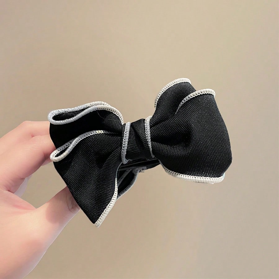 1 stk Koreansk Stil Sløjfe 3D Hårklemme, Minimalistiske og Moderne Hår Accessories til Hestehale