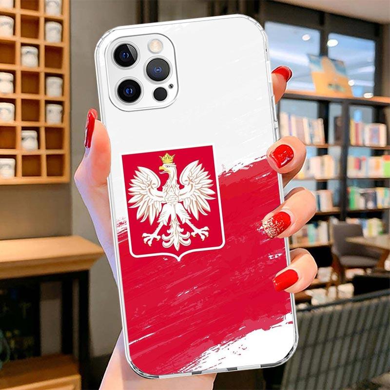 Poland Flag Cover Phone Case For iPhone 16 17 Air 15 14 Pro Max 16E Phone Case 13 Mini 12 11 7 SE 8 Print Pattern Fit Cases 16 1