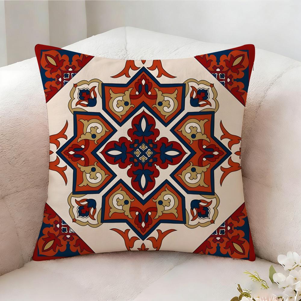 Persian Style Pillow Case Pillowcase Doublesided Printed Sofa Cushion Bedroom Headboard Pillow