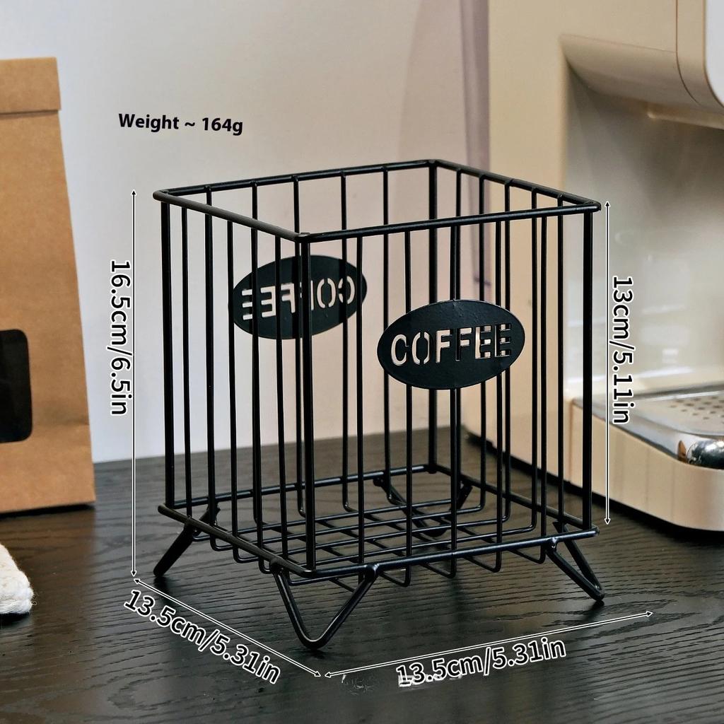 Hot Coffee Pod Holder Large Capacity Coffee Capsule Holder Coffee Creamer Container Irregular Shape Pod Storage Cup