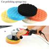 Car Polishing Pad Kit 5/6/7-Inch Self-Adhesive Buffing Wheels,Car Detailing Waxing Sponge Pads, Auto Care Cleaning Tools