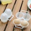 Egg Storage Box Portable Plastic Egg Dispenser Holders For Case With Fixed Handle Outdoor Camping Picnic Eggs Box Kitchen Gadget