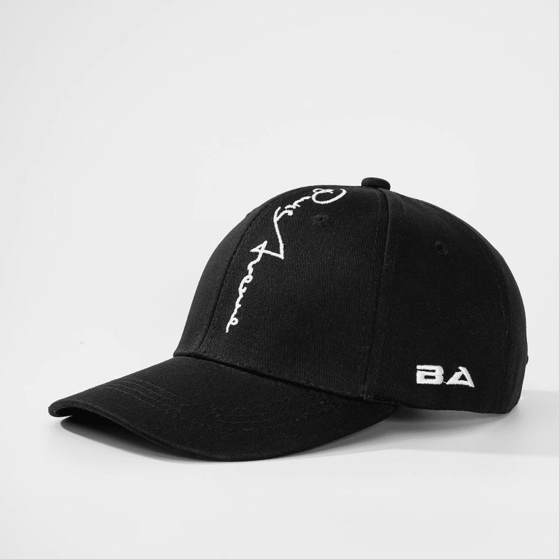 Spring New Unisex Embroidered Baseball Cap - Curved Brim & Sun Protection Adjustable