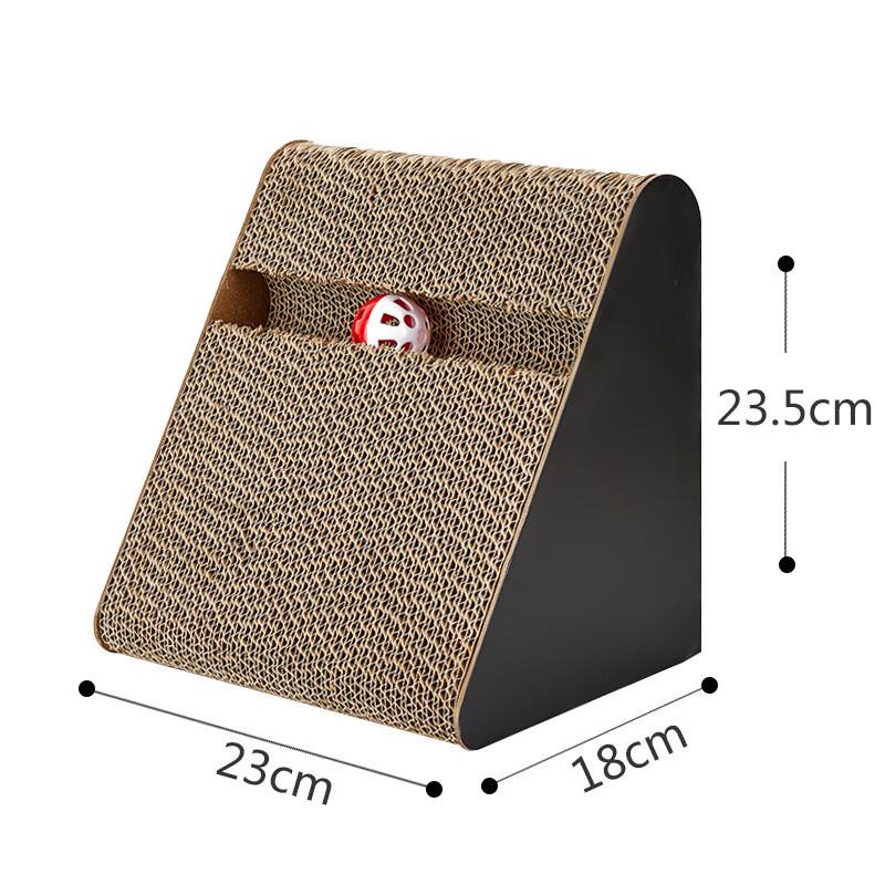 VZZS Triangle Corrugated Cat Scratcher & Nest