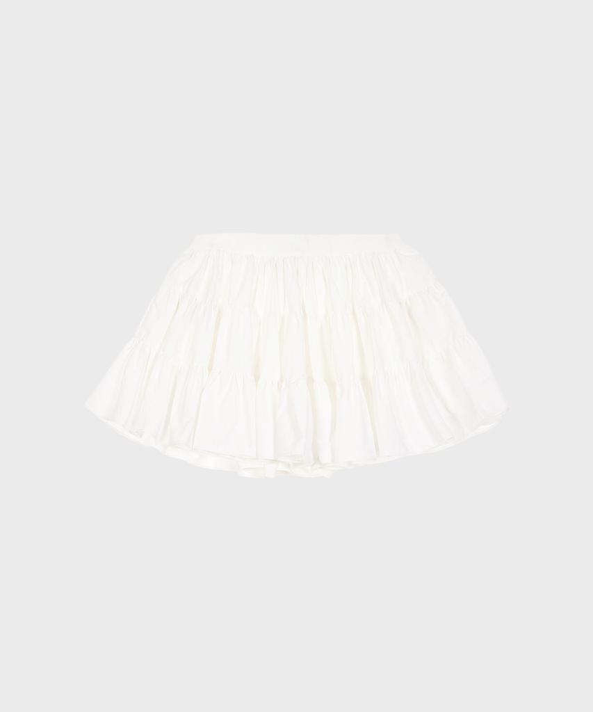 Alkialka Puffy Mini Skirt (Ivory)
