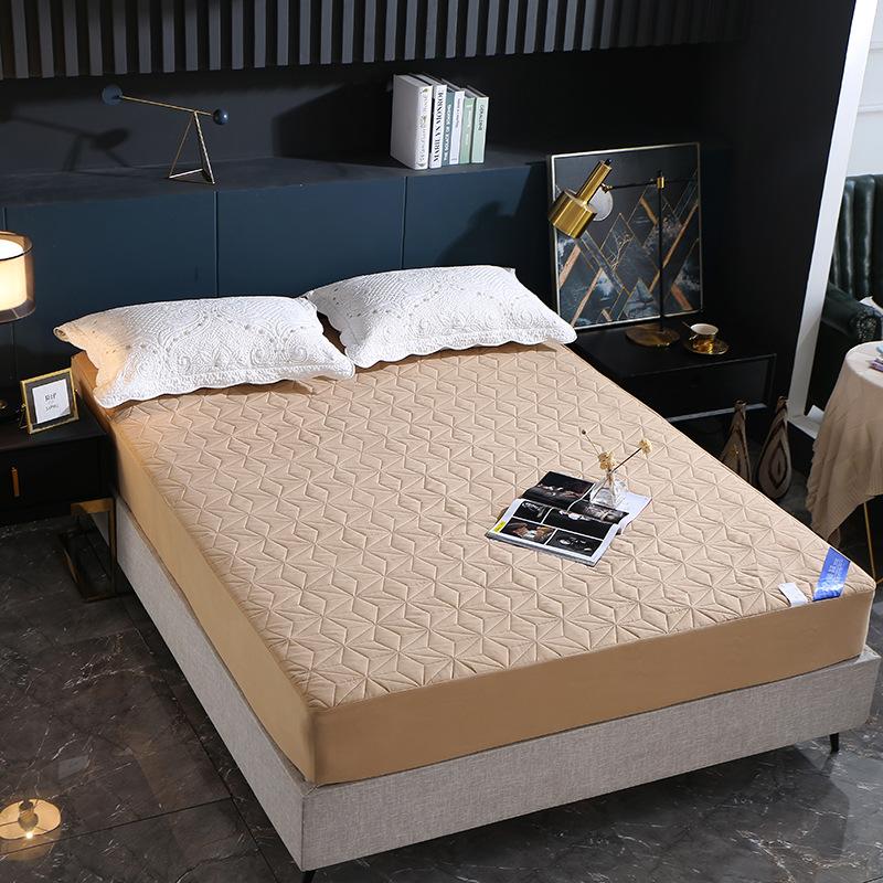 Water Proof Quilted Fitted Cover Single Double Bed Fitted Sheet High Quality Urination Anti -Slip Dustproof Mattress Protector