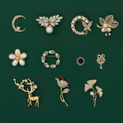 Spilla Farfalla Strass Spilla Animale Pianta Lega Spilla Versatile Nicchia Xiaoxiangfeng